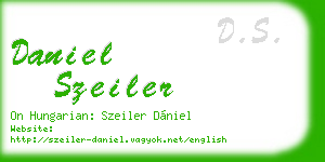 daniel szeiler business card
