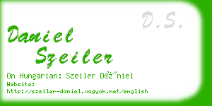 daniel szeiler business card